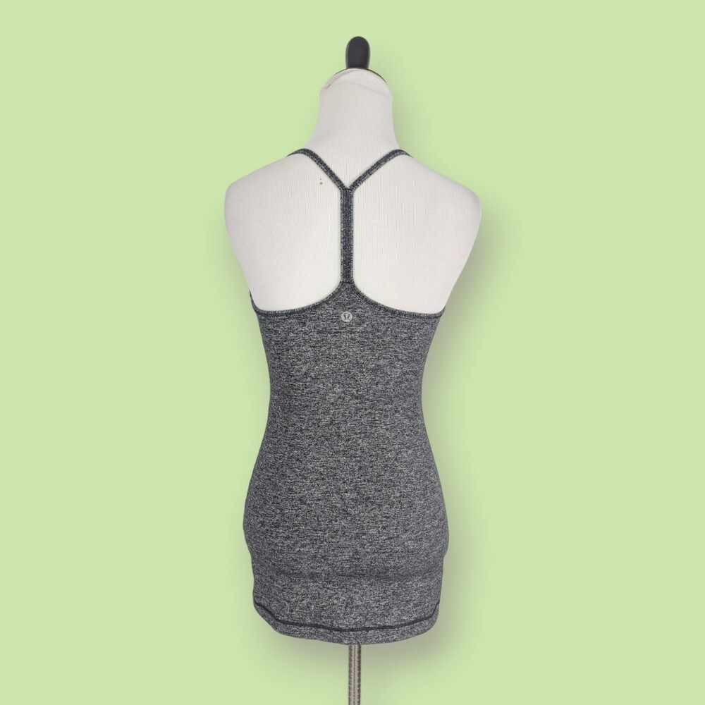 Lululemon Y back tank top gray size 6 - cut off the padded bra- - Picture 2 of 3